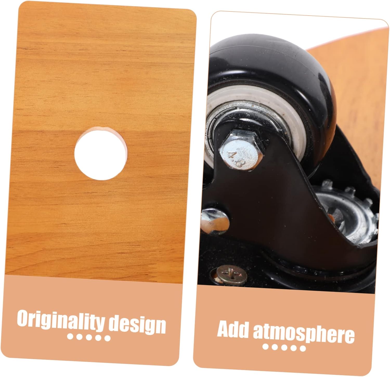 balacoo Pulley Flower Pot Holder with Wheels Movable Plant Stand for Use Sturdy Flowerpot Tray with Casters Easy Mobility for Potted Plants