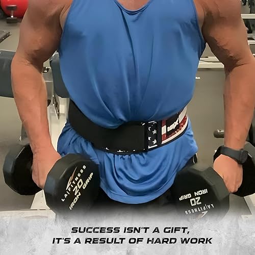 Miniatura 4 de Cinturones de neopreno autobloqueantes para levantamiento de pesas para hombres y mujeres, soporte lumbar, diseño ajustable, correas de ajuste, peso