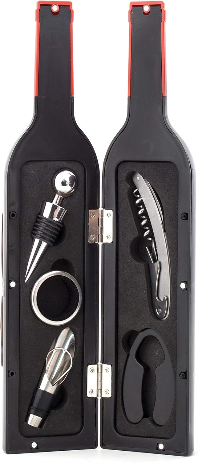 Kikkerland 5-Piece Wine Kit, 5 Piece Set
