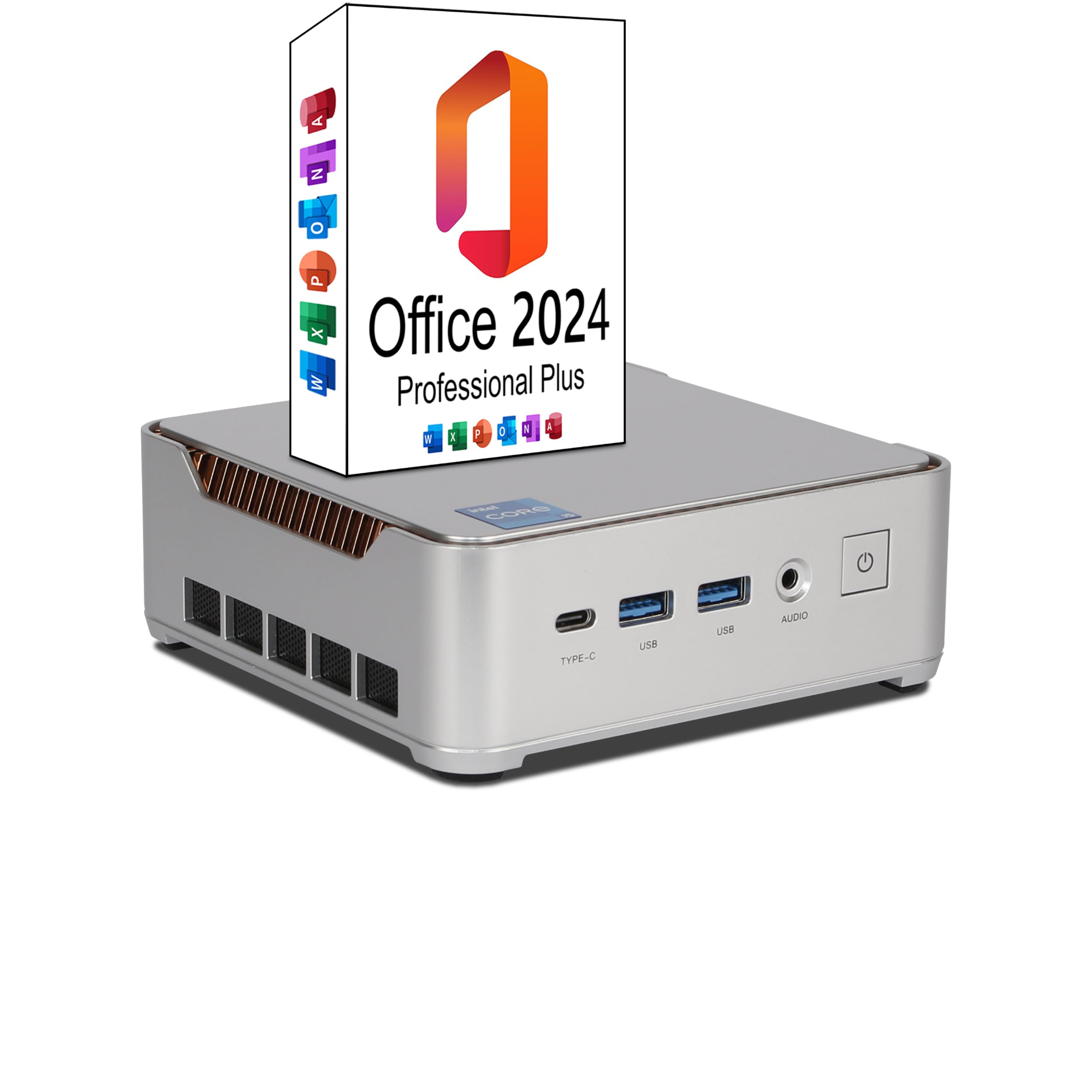 Ankermann Ank-IX H2 Mini PC | 32GB RAM | 1TB NVMe SSD | Windows 11 | Intel Core i5 14450HX | WiFi & Bluetooth | MS Office 2024