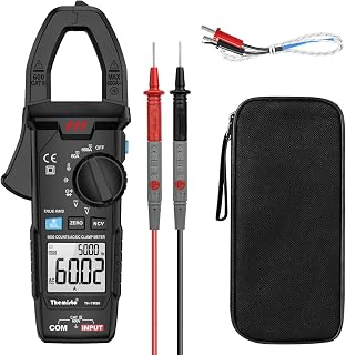 Themisto TH-M90 Auto Range, AC/DC Current, True RMS Digital Clamp Meter (600A,6000 Counts)