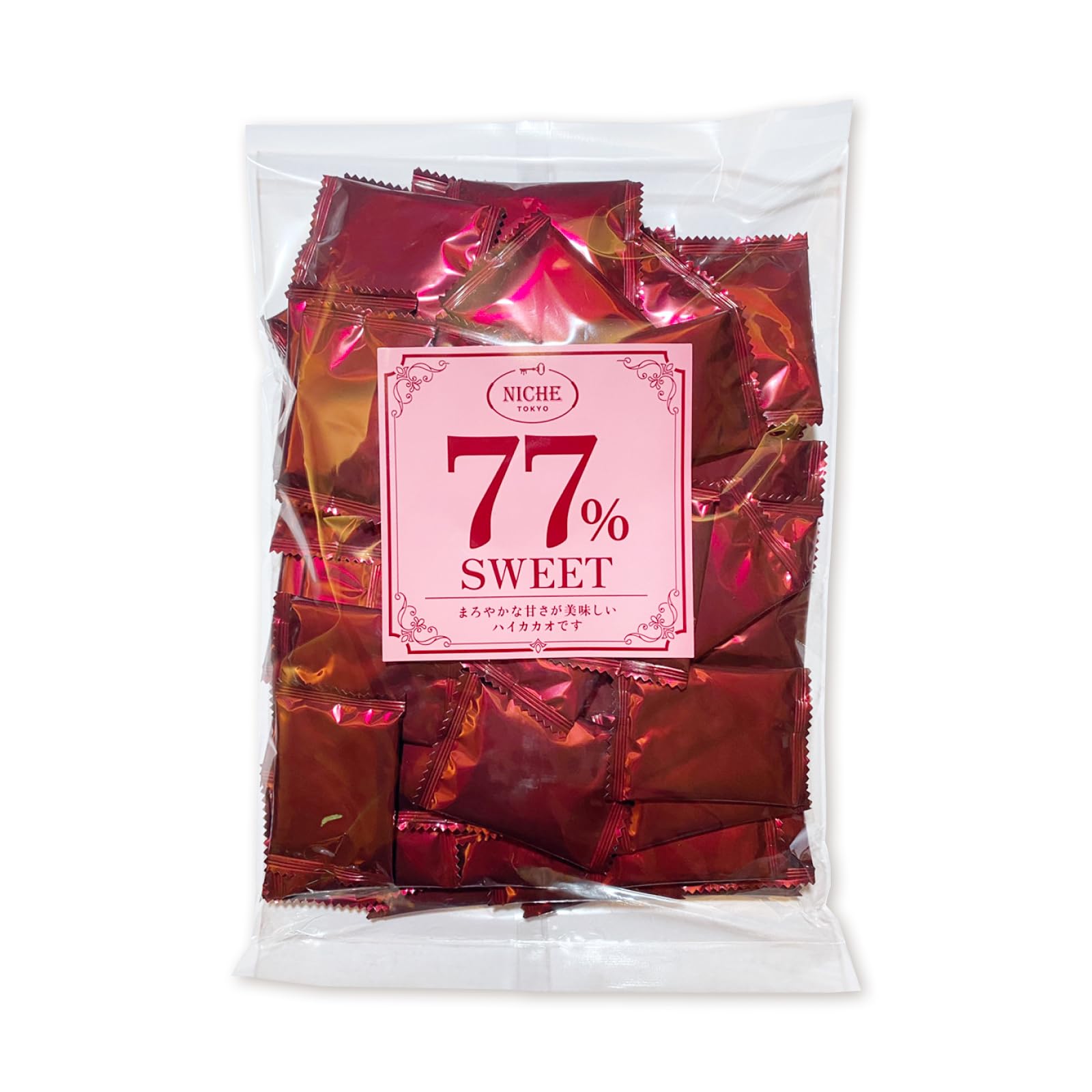Amazon | NICHE ハイカカオ チョコレート カカオ77％ 60枚 SWEET 77