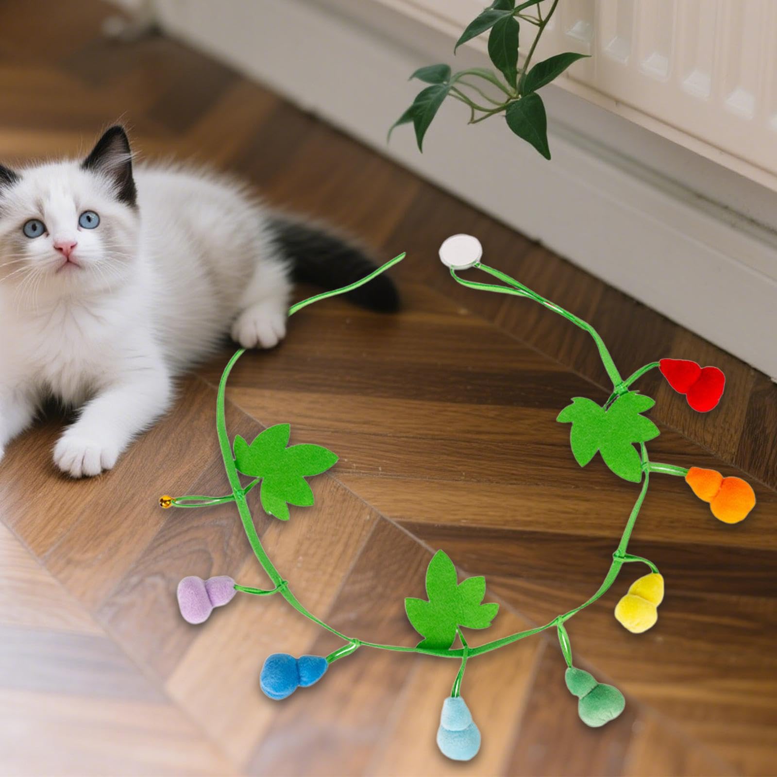Jouet Interactif pour Chat, Léger et Amusant, en Peluche, pour Taquiner Les