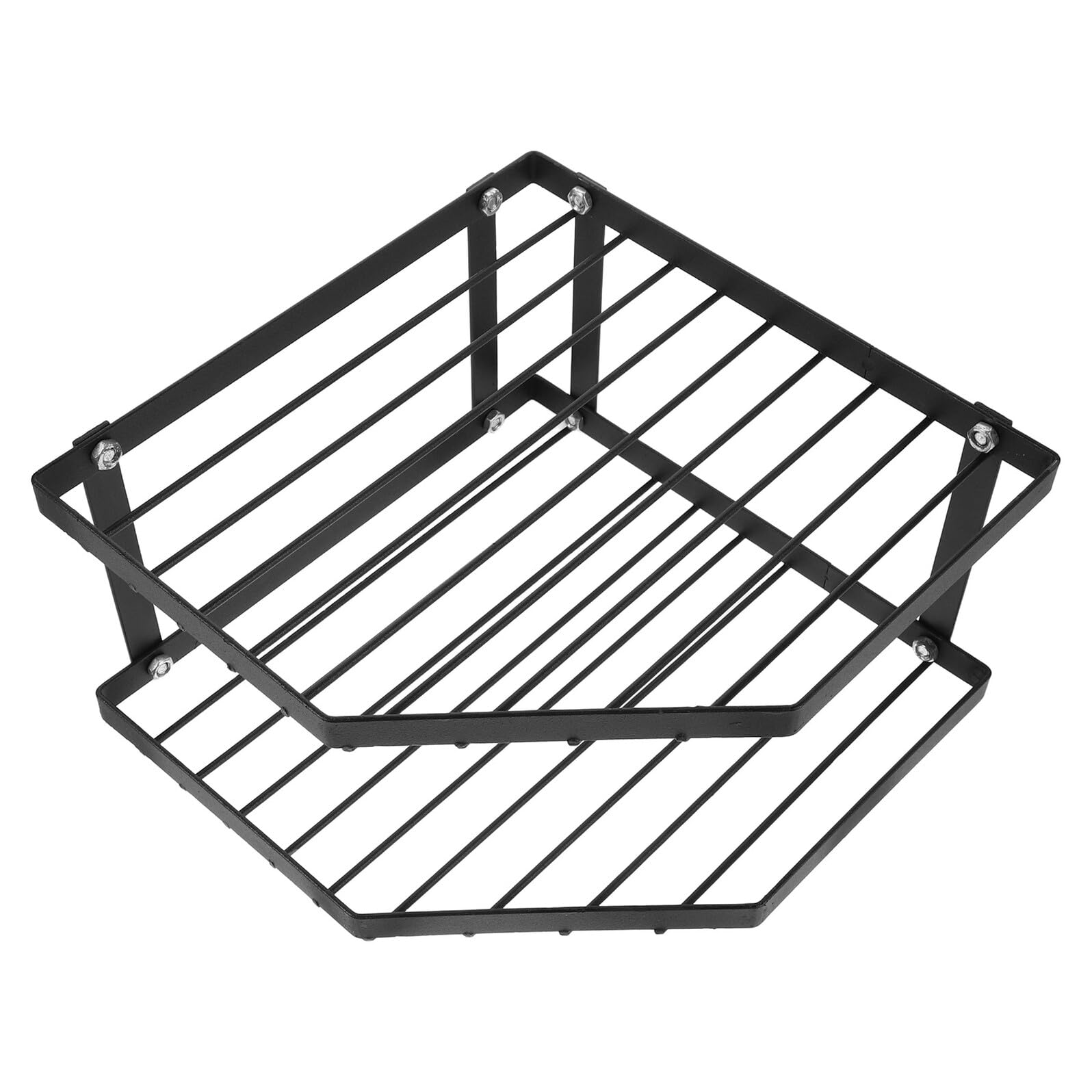 Metalowy organizer kuchenny stojak oszczędzający miejsce na garnki patelnie i przyprawy wytrzymały łatwy w montażu i czyszczeniu rozwiązanie do przechowywania w kuchni