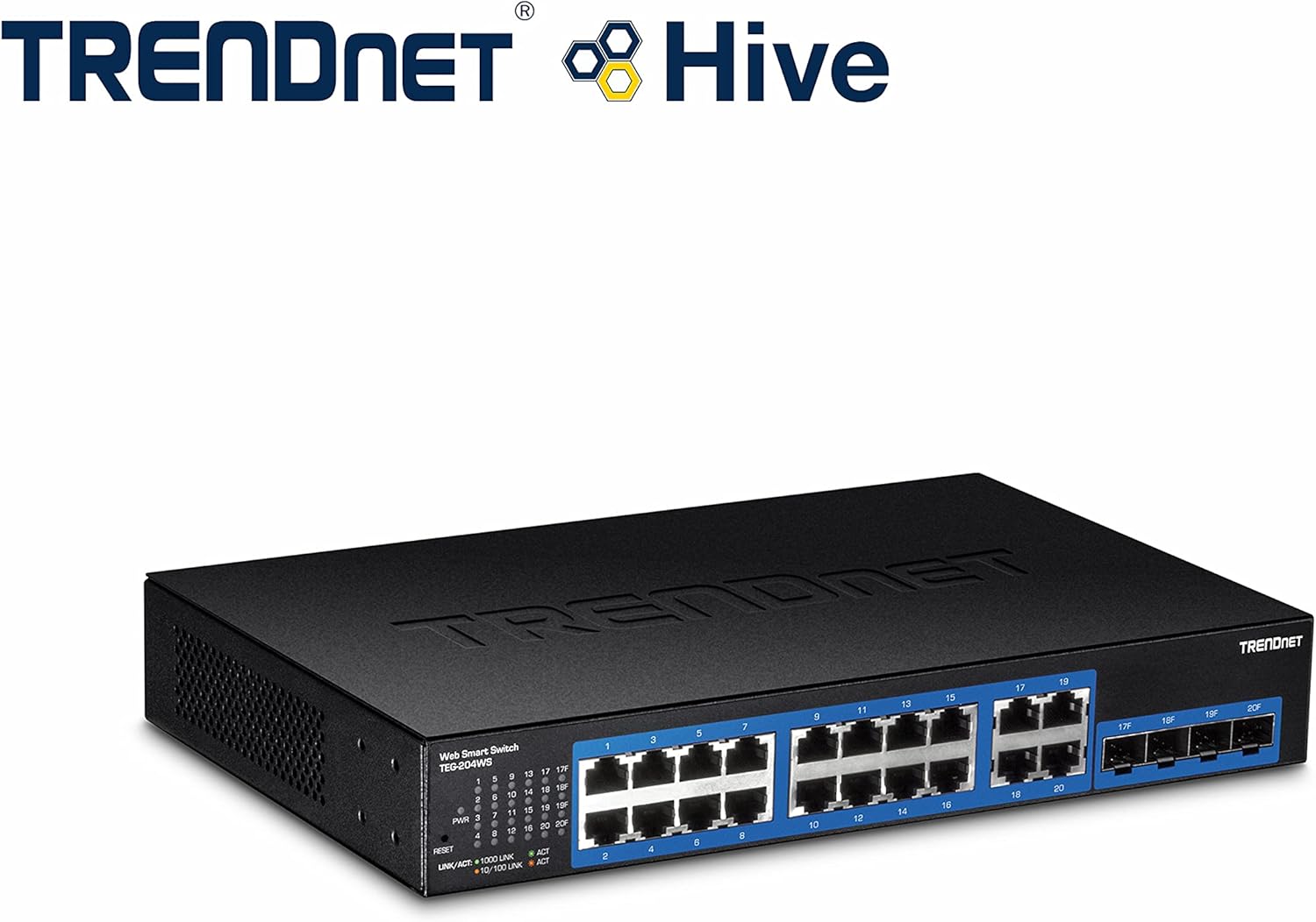 Super Big Clearance! TRENDnet 20-Port Gigabit Web Smart Switch, 16 x Gigabit Ports, 4 x shared Gigabit Ports (RJ-45/SFP), VLAN, QoS, LACP, IPv6 Support, 40 Gbps Switching Capacity, Lifetime Protection, TEG-204WS,Black Hottest Sales TRENDnet 20-Port Gigabit Web Smart Switch, 16 x Gigabit Ports, 4 x shared Gigabit Ports (RJ-45/SFP), VLAN, QoS, LACP, IPv6 Support, 40 Gbps Switching Capacity, Lifetime Protection, TEG-204WS,Black