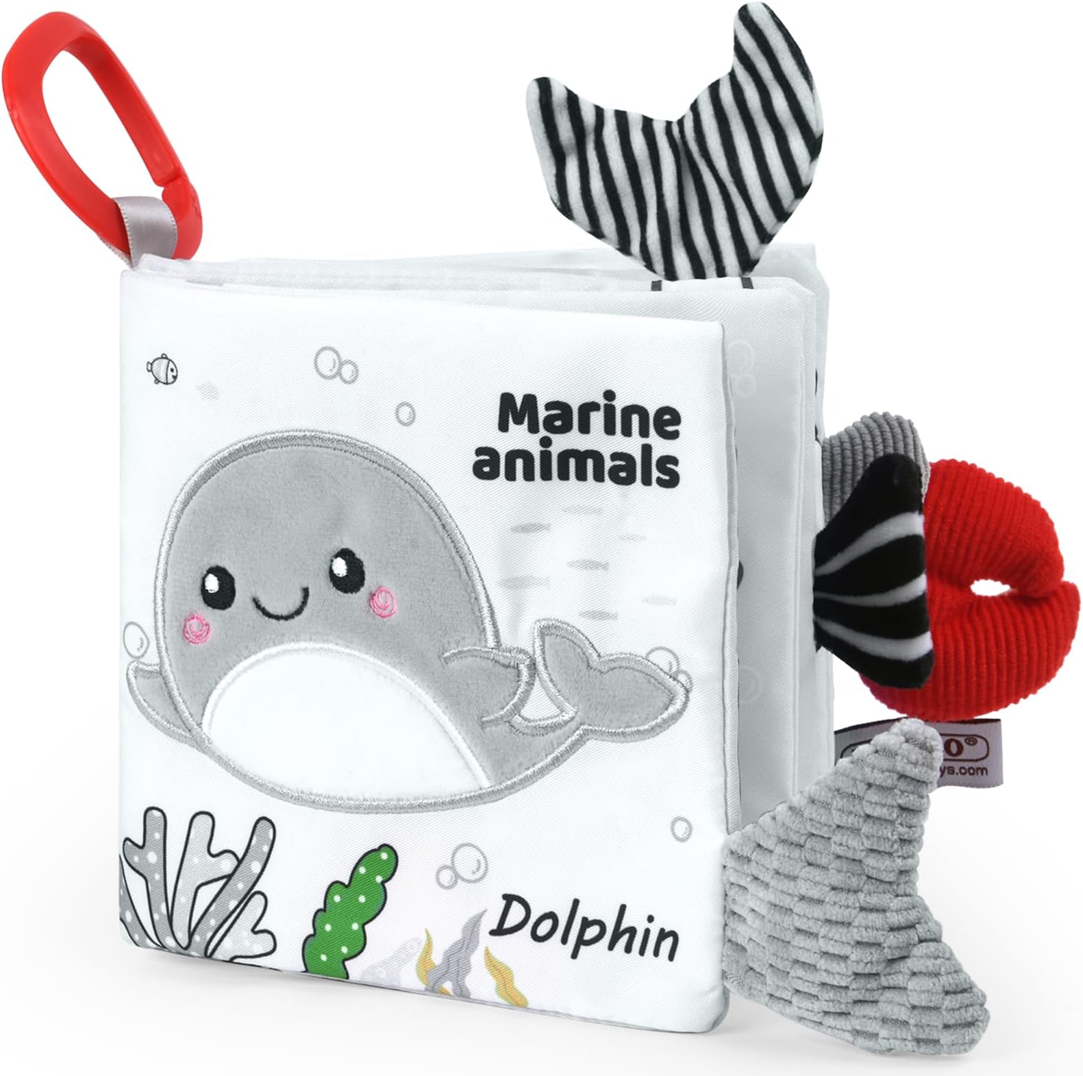 – Vicloon Soft Cloth Baby Books - 0-6 Months, 3D Black & White High Contrast Books