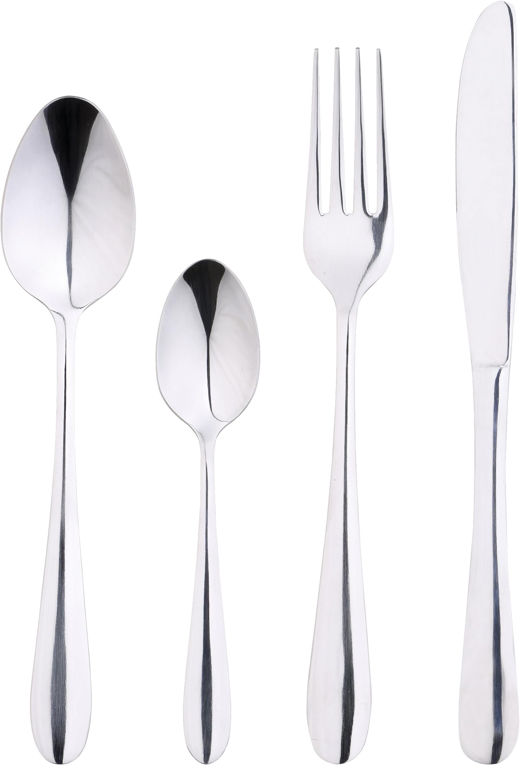 Renberg Corfu Set Cutlery Set, Silver, , 24 Piece