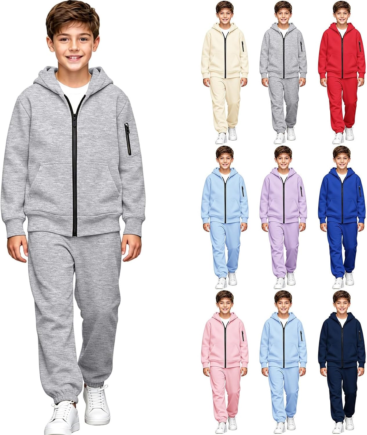 Boy Clothes Outfits Plaid Long Sleeve Hoodie Patchwork Pant Boys Girls Hooded Tracksuit 2Pc Outfit Set