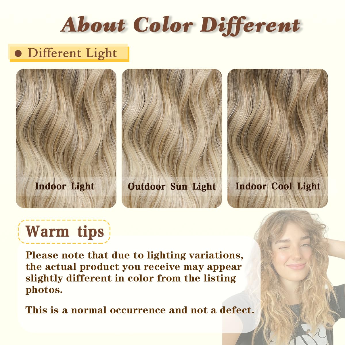 16 Inch Wavy Hair Topper for Women with Thinning Hair Full Coverage Natural Blending Easy to Wear Seamless Fit Hair Pieces for Daily & Party Use