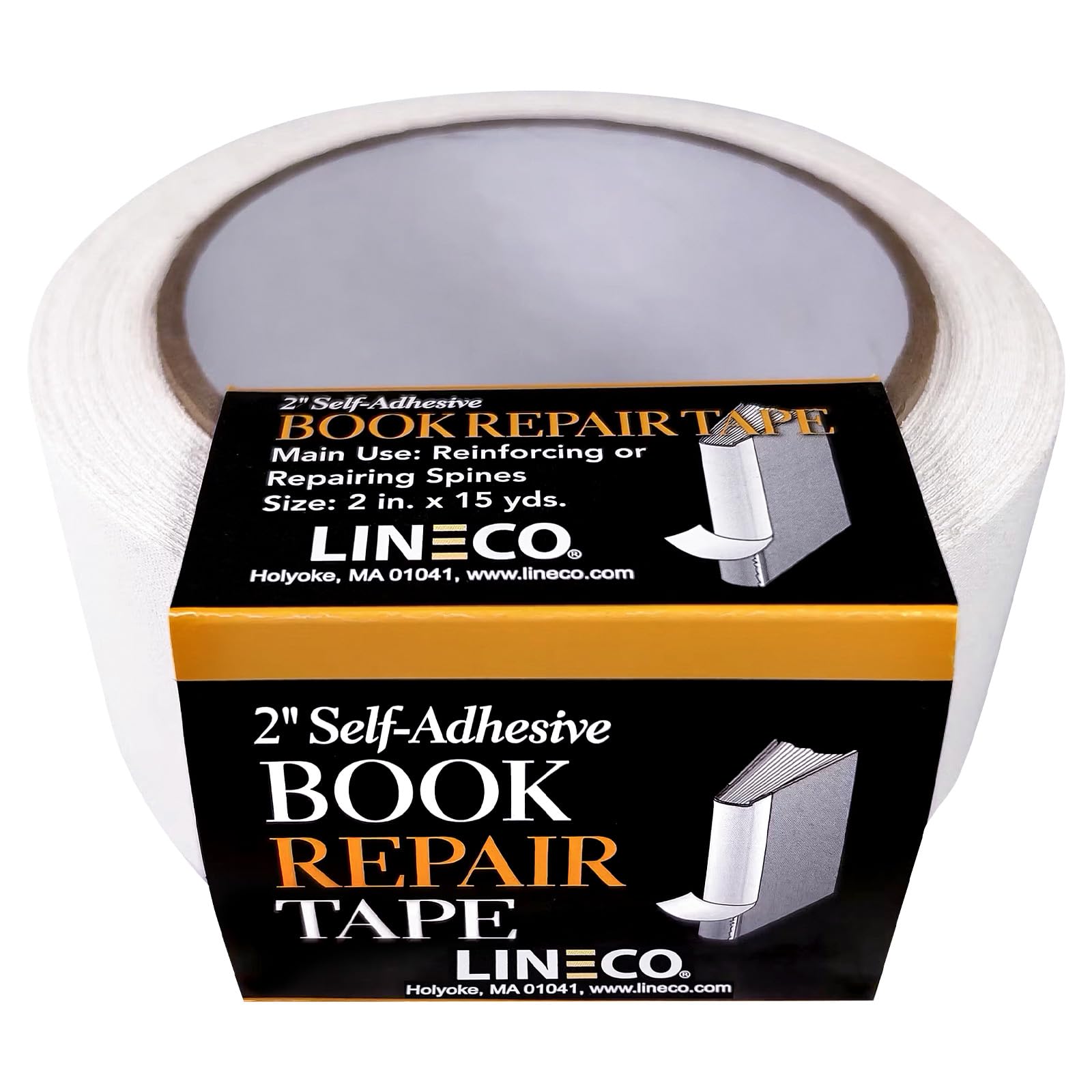 Lineco Self-Adhesive Book Repair Tape-White 2" X15yd
