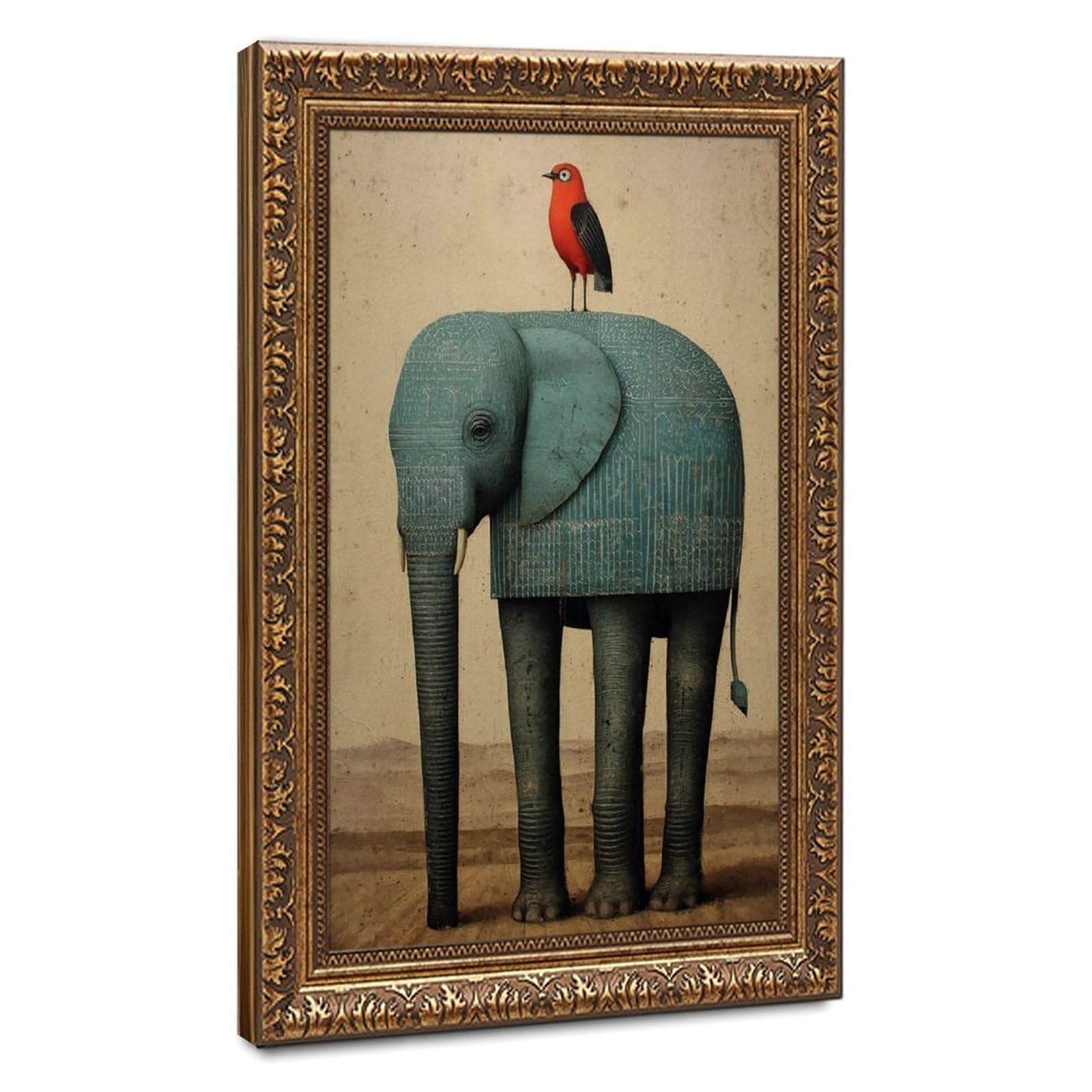 Bareronor Abstract Elephant Poster Canvas Poster Bedroom Decor Landscape Office Room Decor Gift 20" L X 30" W