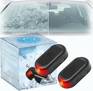 Car Interference Antifreeze Instrument, Anti-Freeze Electromagnetic Car Snow Removal Device, Solar & Rechargeable, Safe for Electronics, Easy to Install (B(2Pcs))