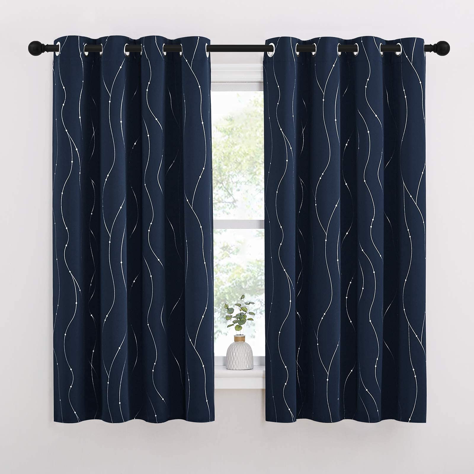 StangH Navy Blue Blackout Curtains - Image 2
