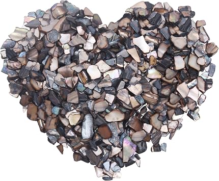 Black Sea Glass Bulk for Crafts 21oz Crushed Pieces for Vase Aquarium