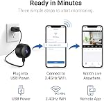 4PCS Mini Spy Cameras,1080P HD WiFi Security Camera for Baby Pet Nanny, Hidden Cam for Home Indoor Outdoor Monitoring Remote Viewing with APP(Video Only)