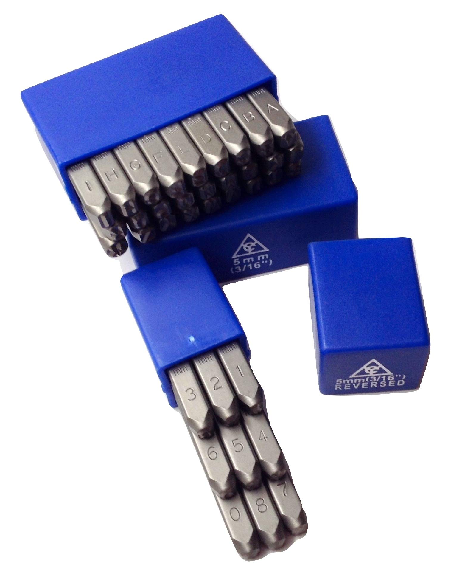 Buy Reverse 36pc 3/16" 5mm Steel Letter & Number Stamp Punch Die Set