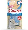 INABA Churu Cat Treats, Creamy Lickable Puree Cat Treat with Vitamin E, 0.5 Ounces Each Tube, 4 Tubes, Tuna Recipe