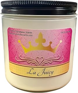 Highly Scented Viva La Juicy Candle- Pet Friendly - All Natural - Hand Poured. (16 oz)