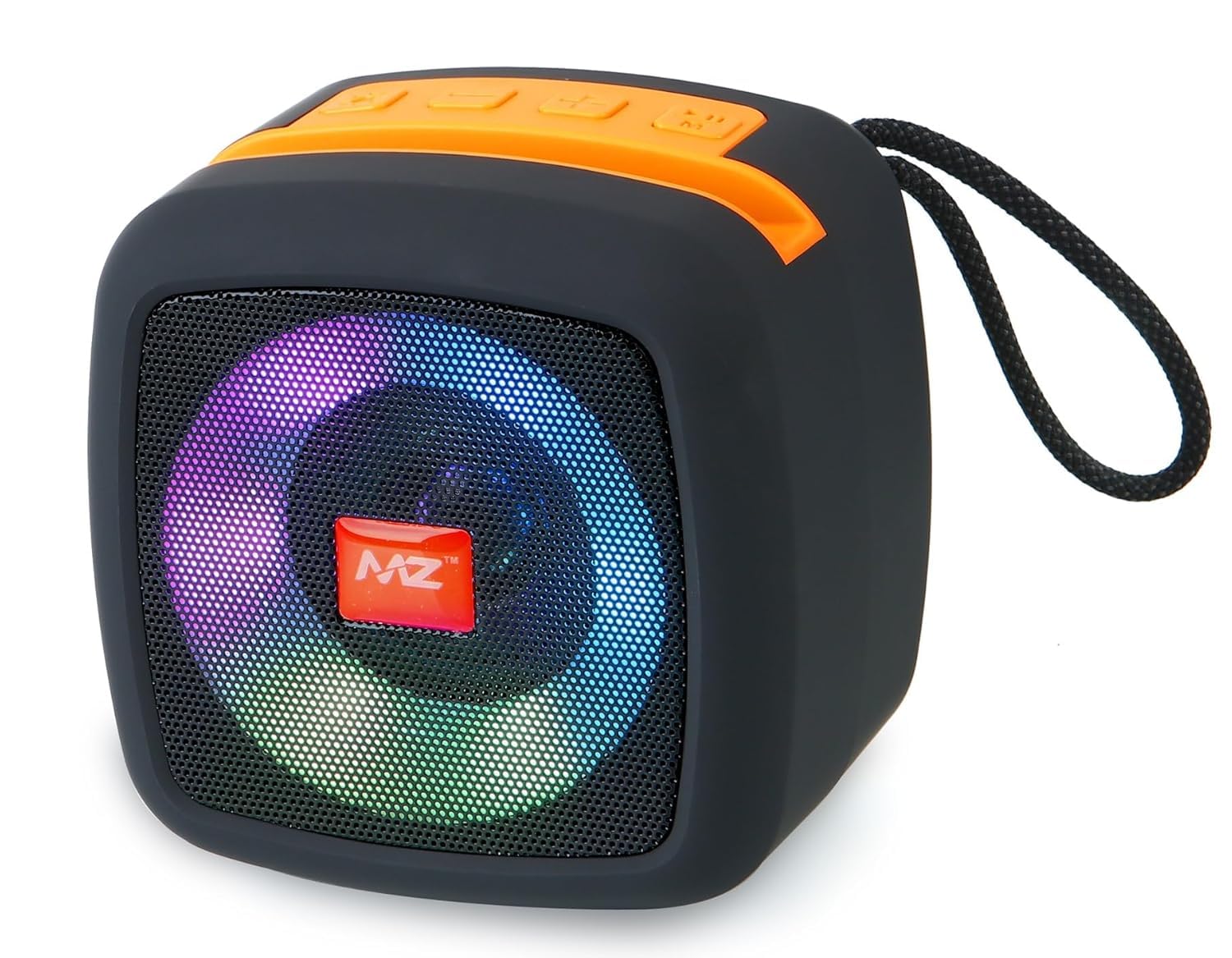 MZ M13VP Portable Bluetooth Speaker with LED Lights, Black and