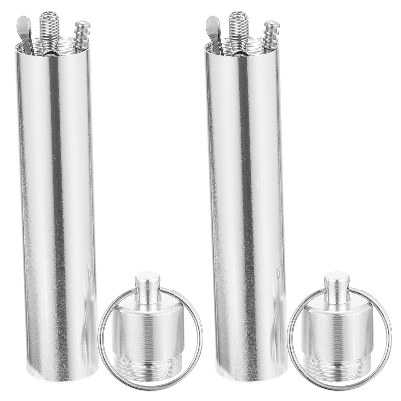 Portable Earwax Removal Kit Stainless Steel Earwax Scoop Ear Cleaning Tools 2 Sets with Aluminum Storage Case for