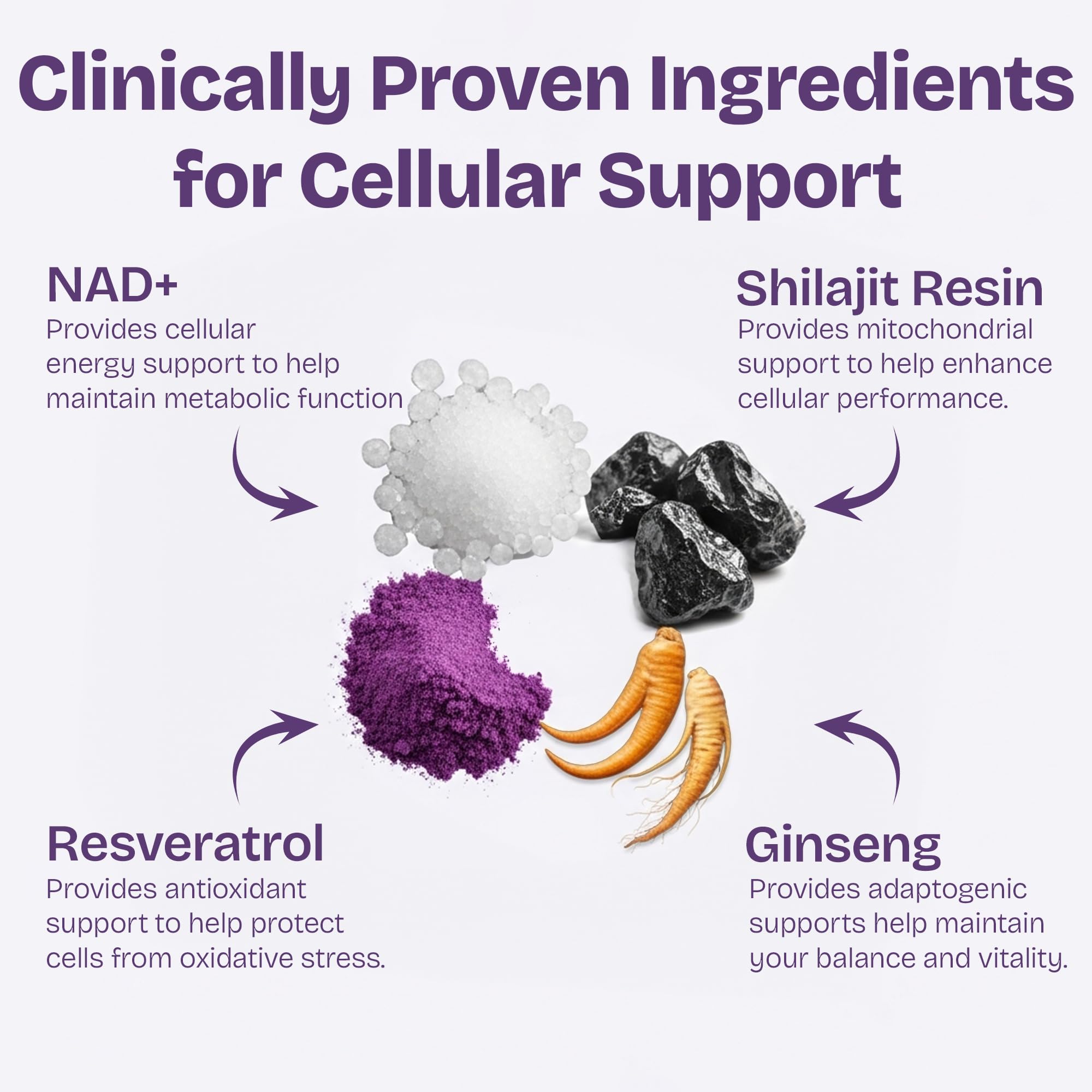 NAD Gummies for Women with Resveratrol, 1000mg Liposomal Nicotinamide Riboside with Quercetin, NAD Supplement for Brain Boost, Cellular Energy & Repair 120 Count — Amazon image 5