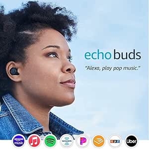 Echo Buds (1st Gen) – Wireless earbuds with immersive sound, active noise reduction, and Alexa