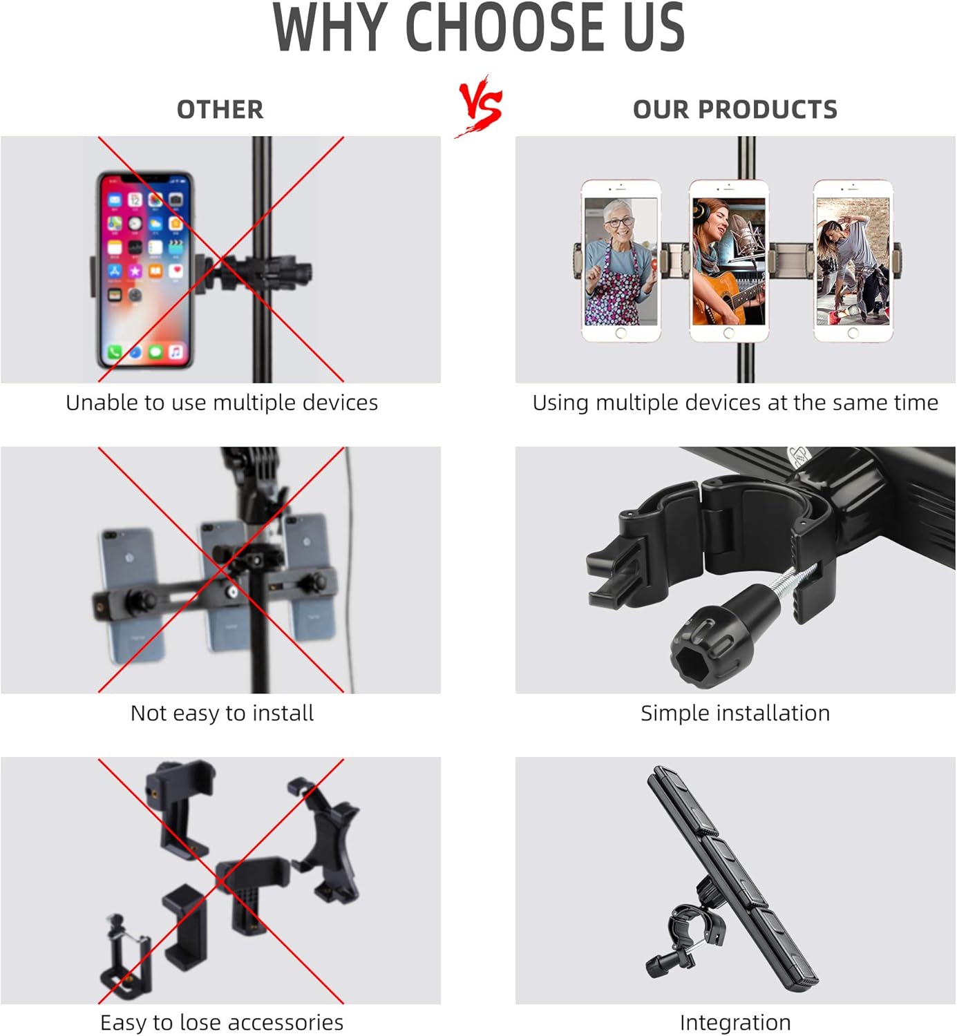 Bеѕt Quаlіtу 🔥 Tripod Stand for iPad,78-inch Floor Stand for Tablet,iPad & 3 Phone Floor Stand Holder with 360° Rotating iPad Tripod Mount for iPhone 13 12 11 8 X XR XS,iPad Mini,iPad Air,iPad Pro,Height Adjustable