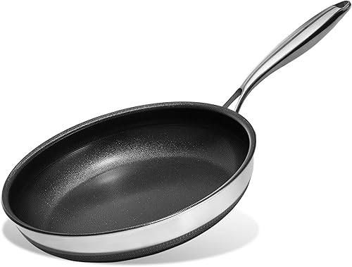 Miniatura 10 de KITEXPERT Juego de sartenes antiadherentes, sartén de cerámica de titanio beige, acero inoxidable antiadherente, sin PFAS, PFOA y PTFE, apto