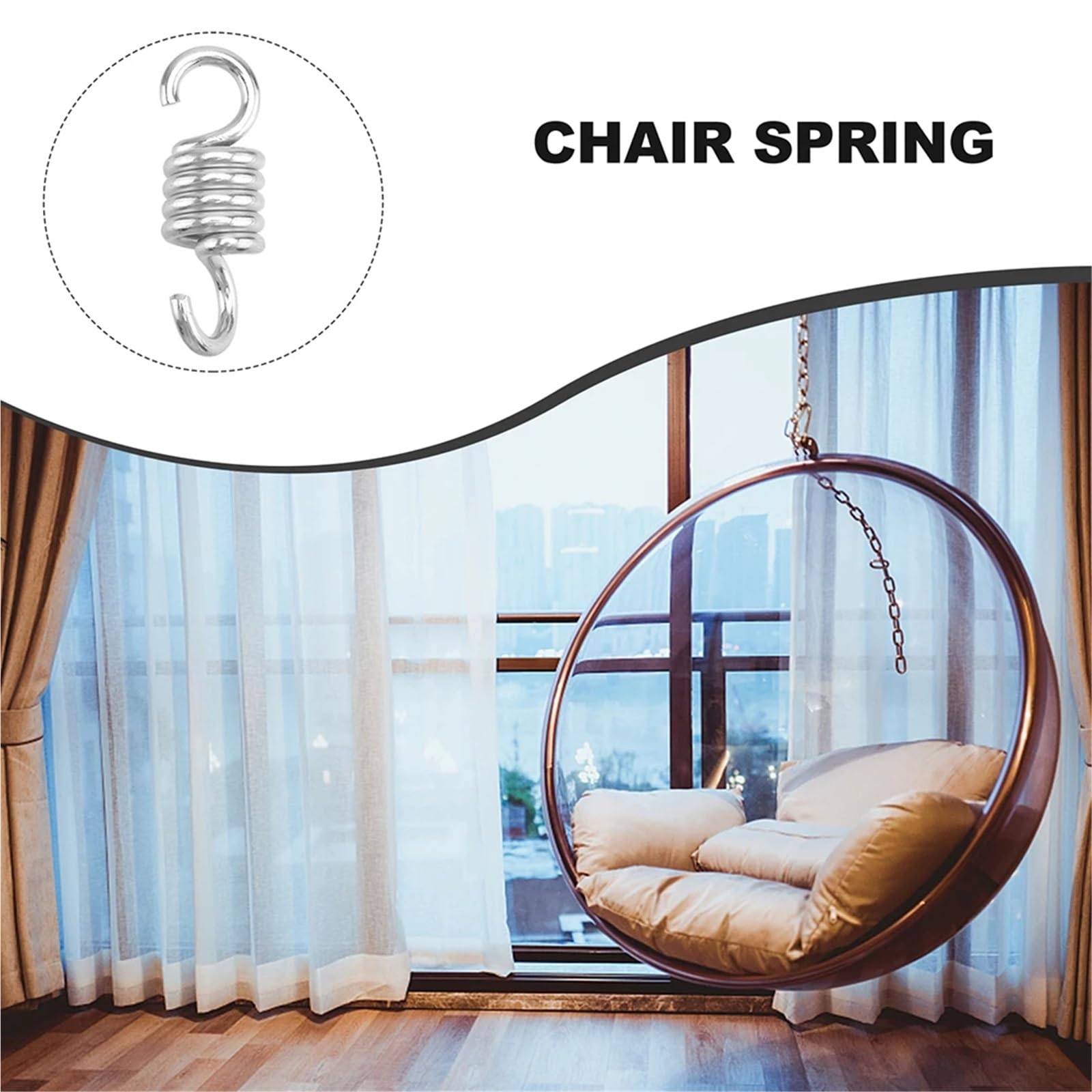 Sprężyny do hamaków, 3 szt. Swing Spring Heavy Duty Hamak wiszący Krzesło
