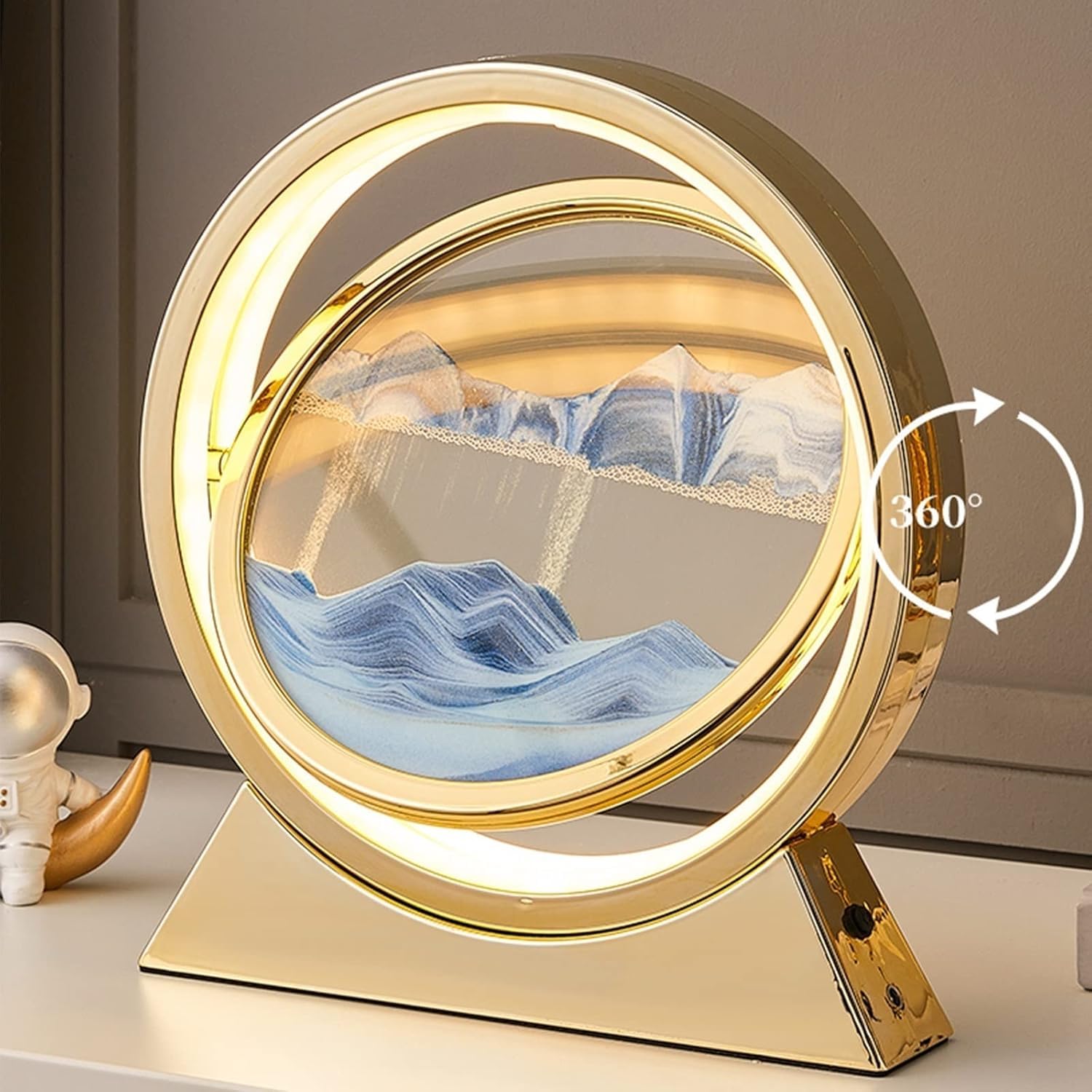 Lampada da scrivania a LED con scena 3D per interni e illuminazione ambientale
