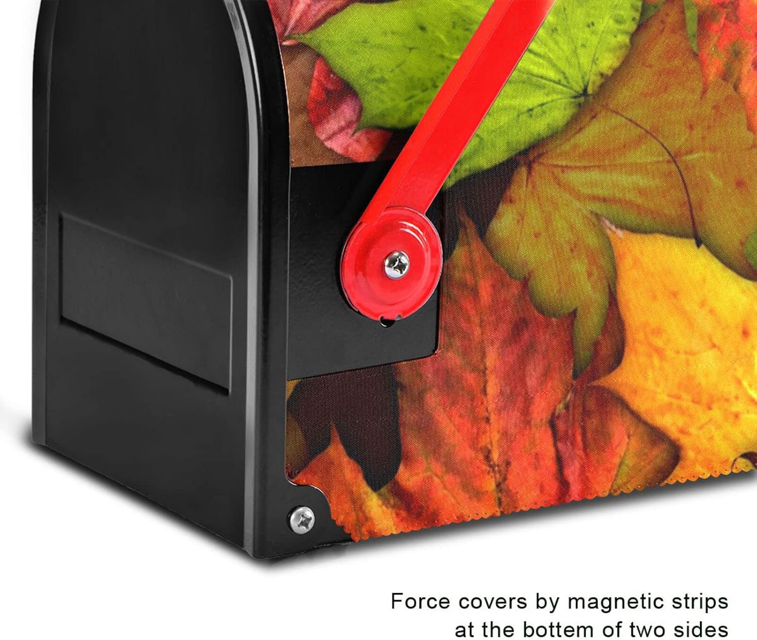 Wamika Autumn Fall Leaf Sunflower Mailbox Cover Magnetic Oversized Tropical Summer Palm Colorful Floral Letter Post Box Cover Wrap Decoration Welcome Home Garden Outdoor 25.5" Lx 21" W