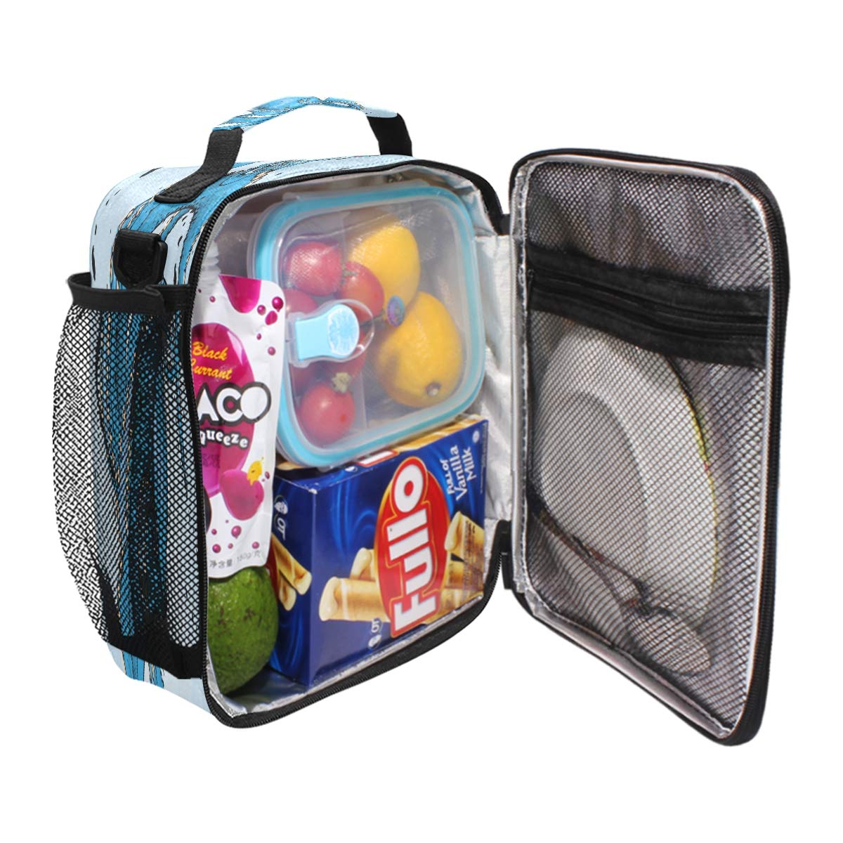 Isolierte Lunchbox Mit Octopus-Design - Wiederverwendbar, Für Schule, Büro & Picknick, Polyester
