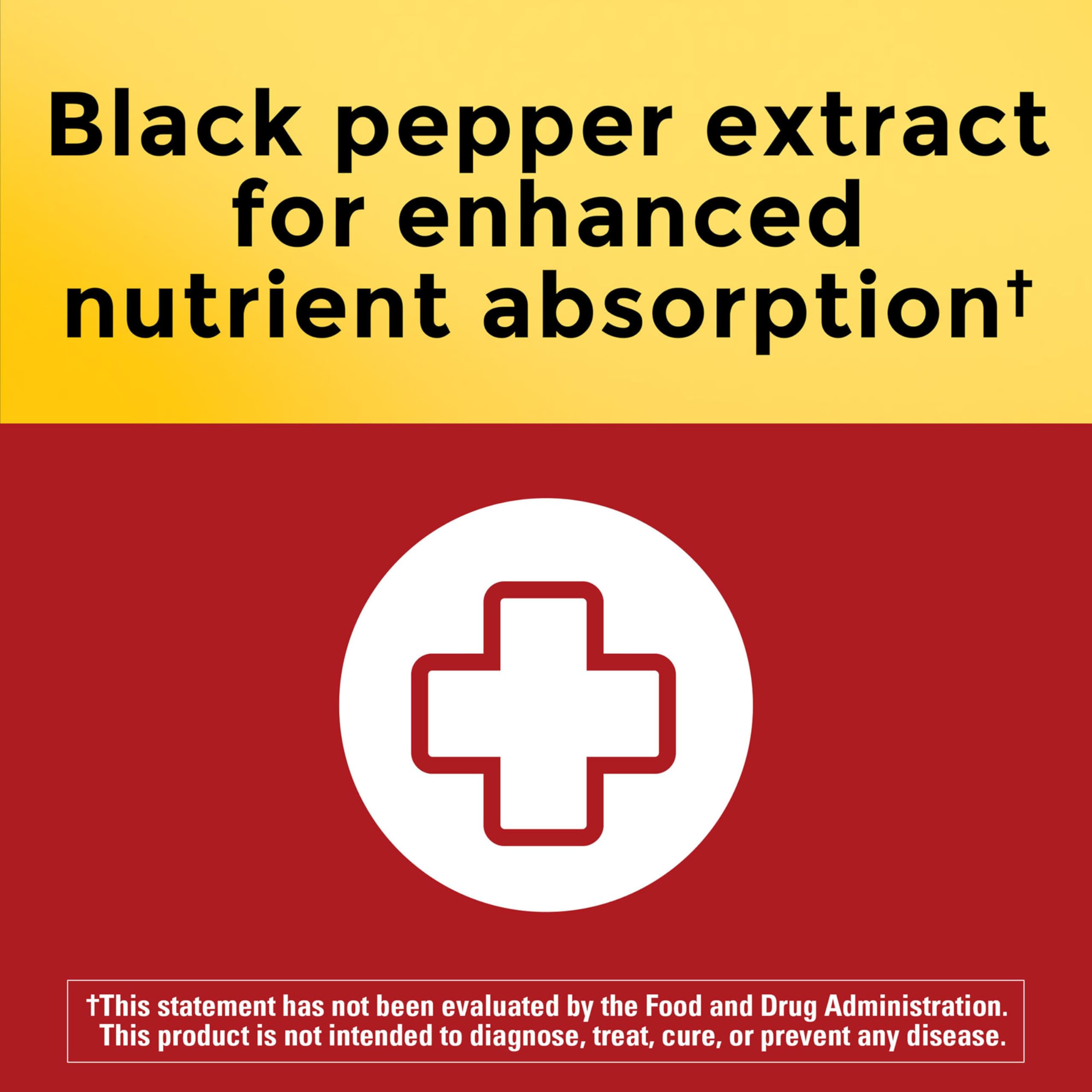 Nature Made CoQ10 200mg per Serving with Black Pepper Extract, 60 Softgels — Amazon image 3