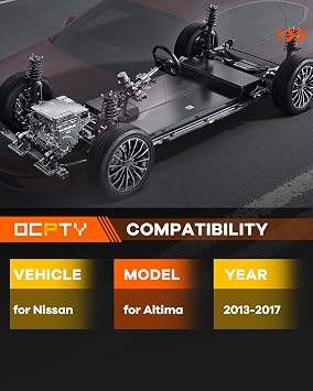 OCPTY Front Complete Strut Assembly for Nissan for Altima 2013-2017