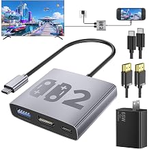 Bemkiru 4-in-1 Switch 2 Dock Set with 65w Charger, HDMI & 10FT USB Cable