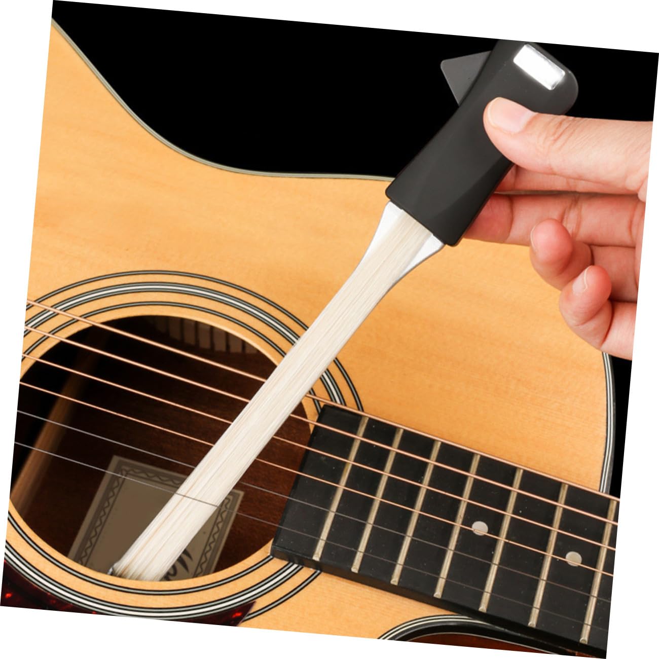 Arco per Chitarra Classica in Lega di Alluminio Khaki | Doppio Uso per Chitarra e Violino, Previene L’usura delle Corde, Cambio Rapido
