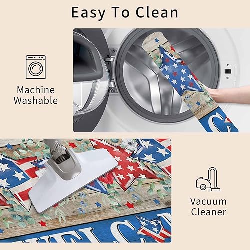 Vista 214 de Tapete de Feliz Navidad, tapete antideslizante para puerta delantera, baño, cocina, dormitorio, patio, entrada, 16 x 24 pulgadas, rojo, negro y verde