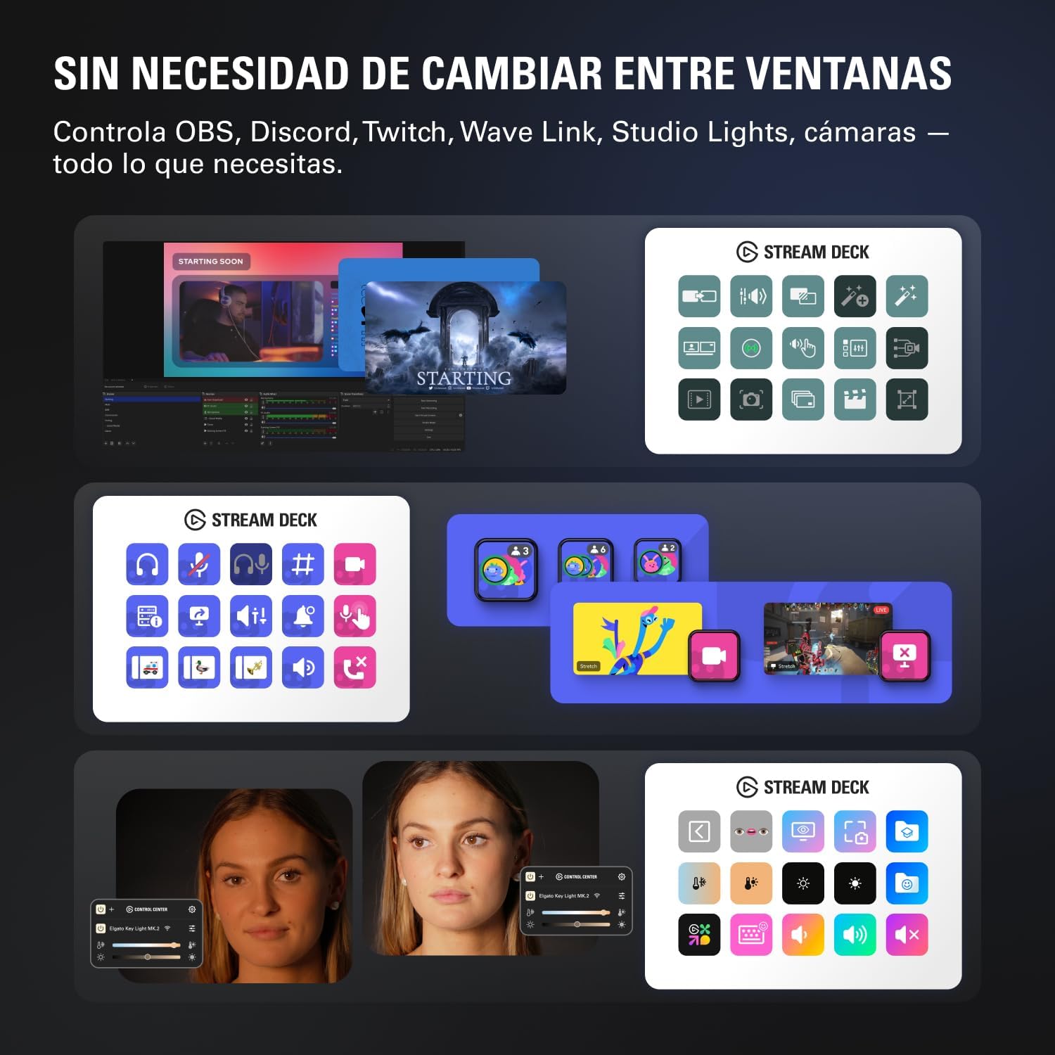 Elgato Stream Deck MK.2 White – Controlador de estudio, 15 teclas macro, activa acciones en apps y software como OBS, Twitch, YouTube y otros, funciona en Mac y PC 5