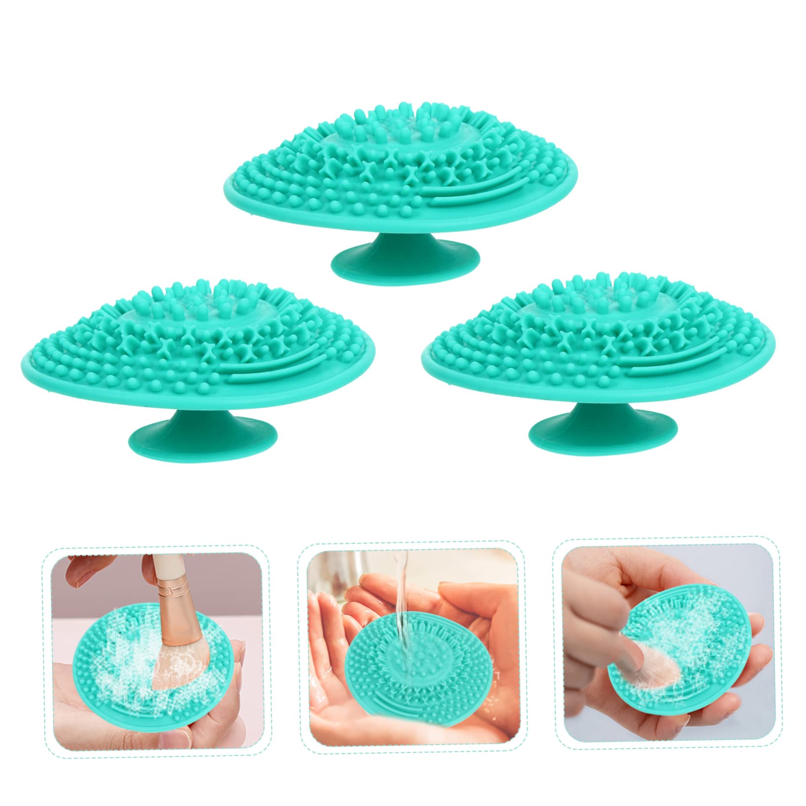 FRCOLOR 12 bicchieri per pennelli da trucco, in silicone, strumento per il lavaggio di pennelli da trucco, per il trucco e il trucco