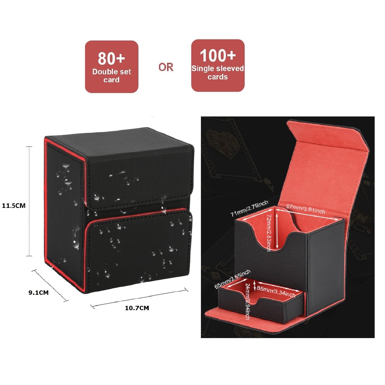 BILIPLE Scatola Porta Carte per 12000+ Carte, Commander Deck Box per MTG, Scatole per Carte