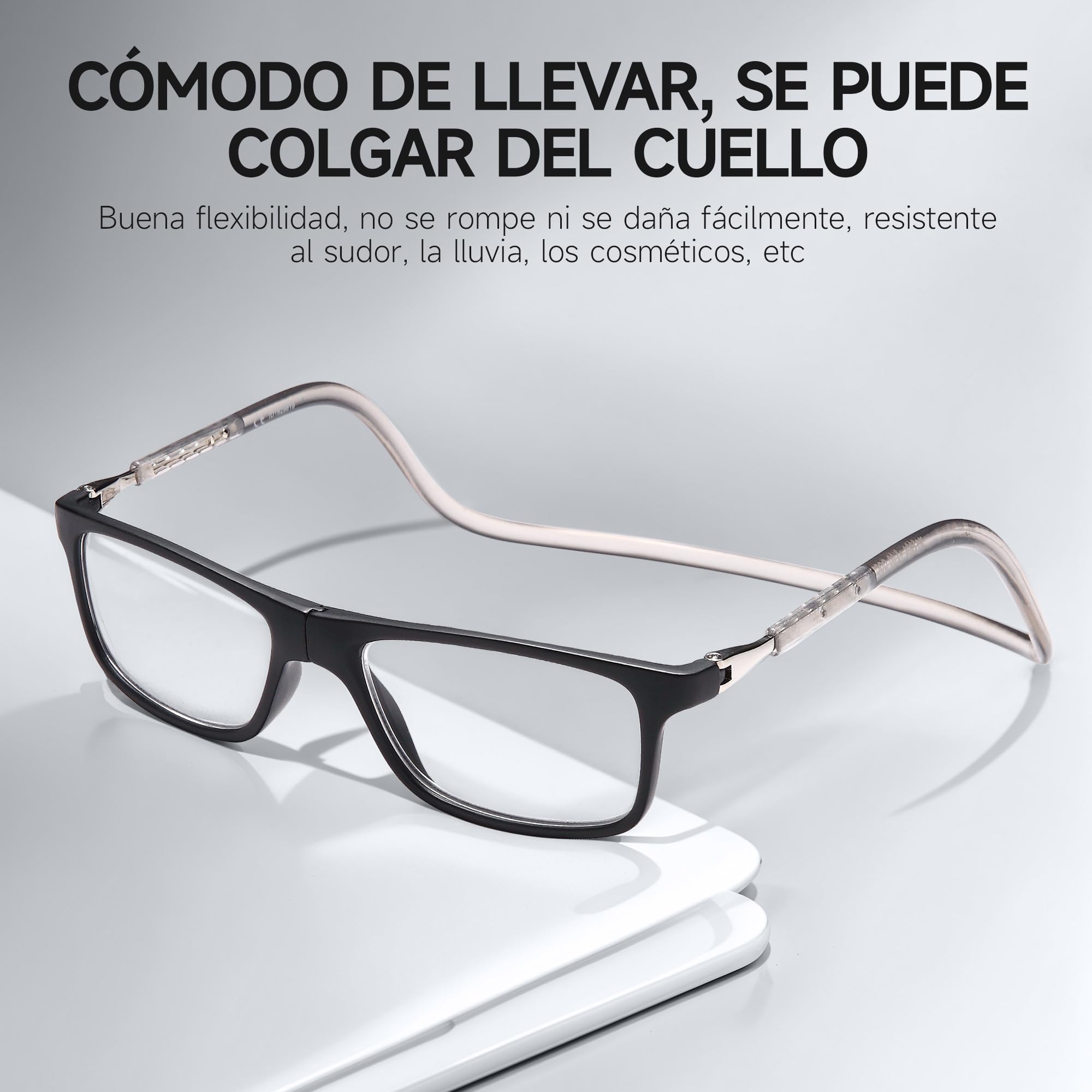 NEW VISION Gafas Presbicia Hombre, Gafas de Presbicia Cierre Imán, Longitud Ajustable, Gafas De Lectura para Hombre y Mujer, NV2904