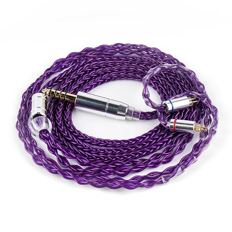 NICEHCK PurpleSE IEM Cable, 8 Strands FURUKAWA Copper in Ear