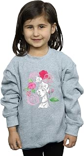 Disney Girls 101 Dalmatians Flowers Sweatshirt Sport Grey 12-13 years