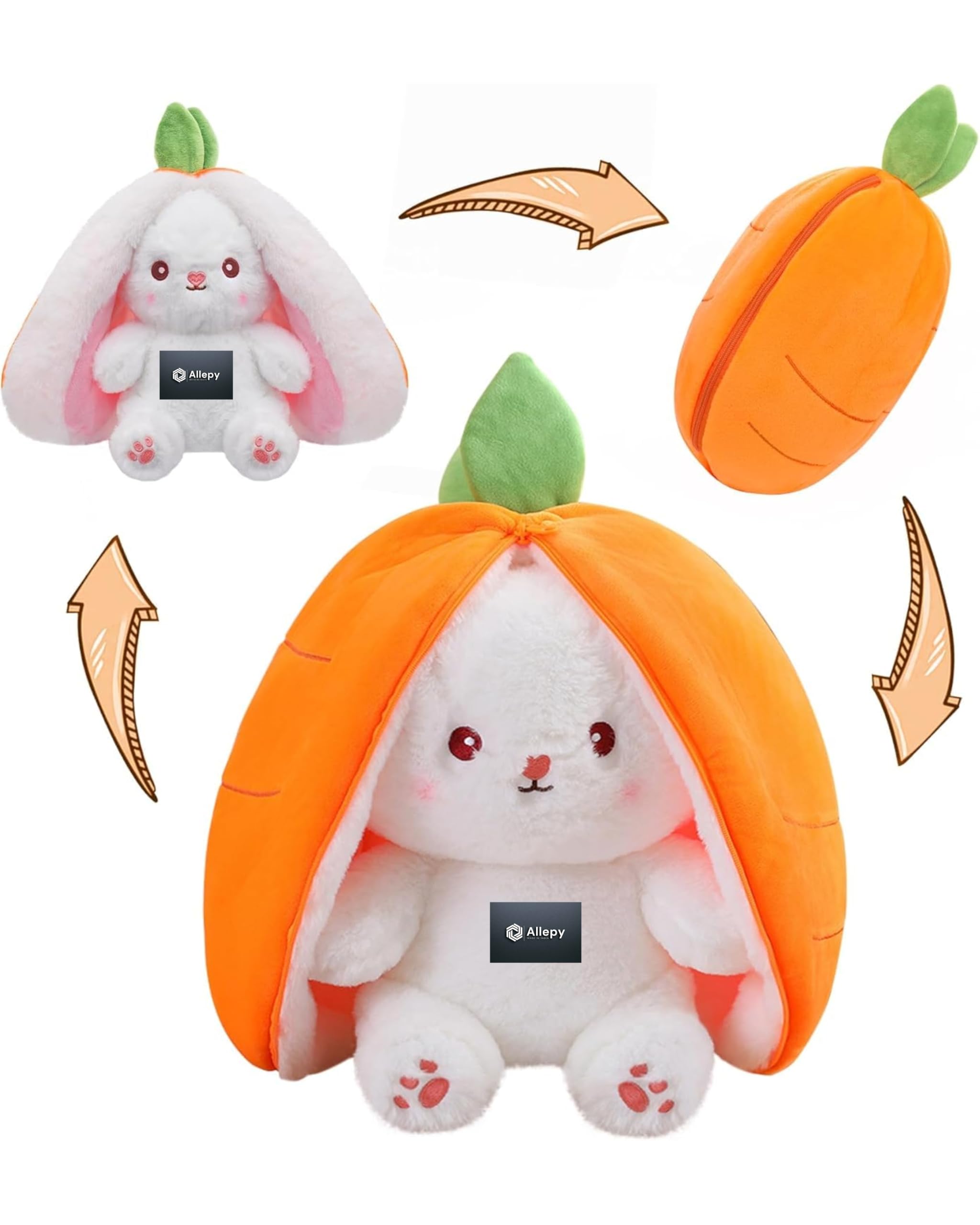 Buy Allepy Rabbit with Chain Reversible Bunny Rabbit Soft Stuffed
