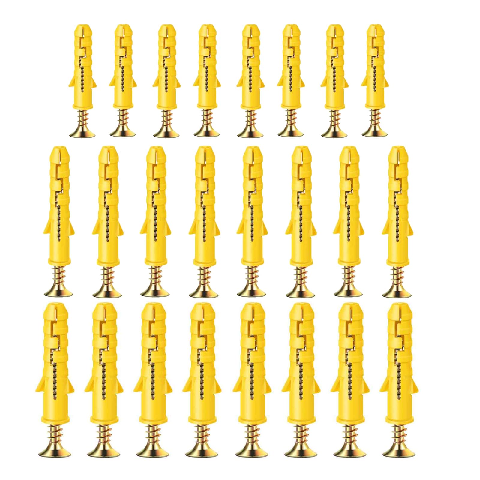 200 Pcs Screws and Wall Plugs Set, M6 M8 M10 Wall Plugs and Expansion Screws