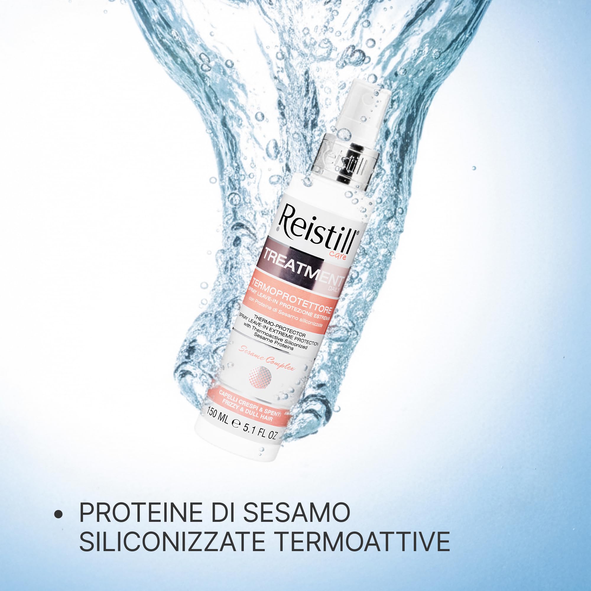 Spray Termoprotettore Capelli Leave-In, Protegge Dal Calore, Ammorbidisce e Nutre, per Tutti i Tipi Di Capelli, con Proteine Di Sesamo 150 ml
