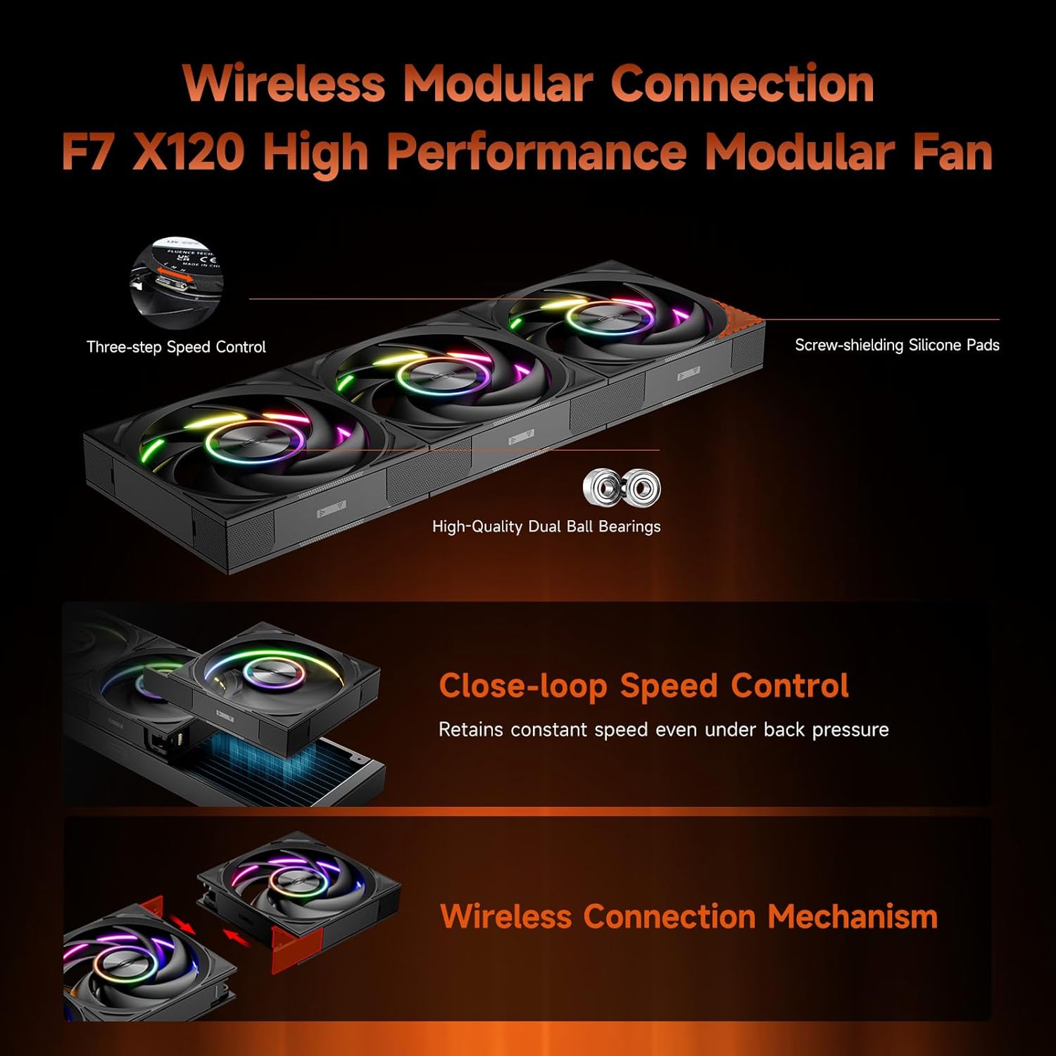 PCCOOLER CPU Cooler AIO Liuquid Freezer, 3.4-inch IPS Display, 360mm ARGB Water Cooling, High-Performance F7 X120 Modular Fan, Compatible with AM4/AM5, LGA115X/1200/1700/1851 (CPS DT360 Black)