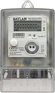 Zweirichtungs Wechselstromzähler [BM.31 - MID 26] geeichter Stromzähler, Direktmessend bis 100A, Zweirichtungszähler (1.8.0/2.8.0) Eintarifzählwerk, LCD-Anzeige, 12-Monats-Speicher mit Echtzeituhr RTC