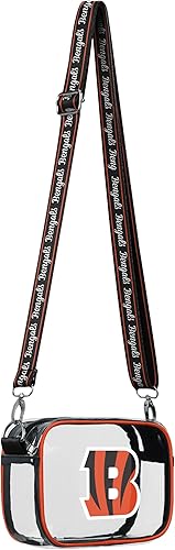 Vista 53 de FOCO NFL Womens NFL Team Logo Stripe Clear Crossbody Bag