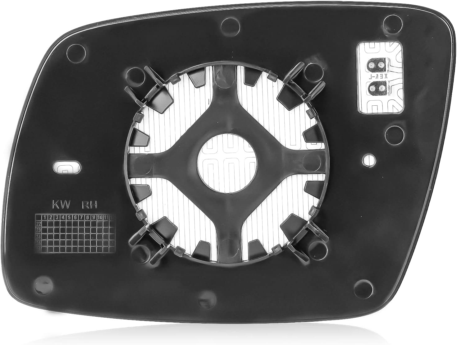 Left Driver + Right Passenger Side Mirror Glass Replacement Compatible with 2009 2010 2011 2012 2013 2014 2015 2016 2017 2018 Dodge Journey Rear View Heated Mirror Replace 68045692AA 68045693AA